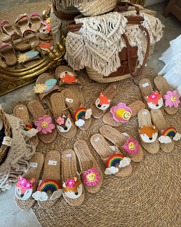 Straw sandals