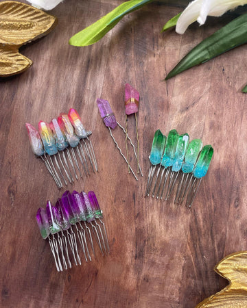 Gemstone hair accessories