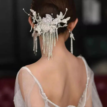Bridal Pearl & Crystal Hair Clip
