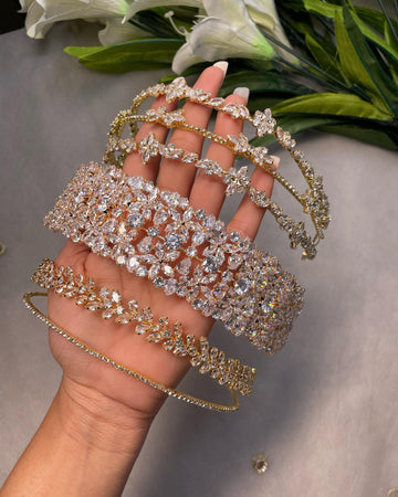 Gold Rhinestone Hairbands