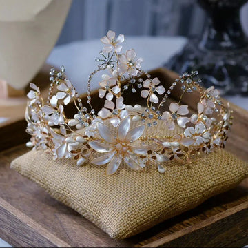 Floral bridal tiara