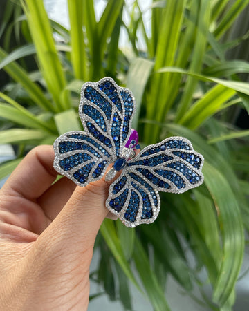 Sterling Silver Butterfly Ring
