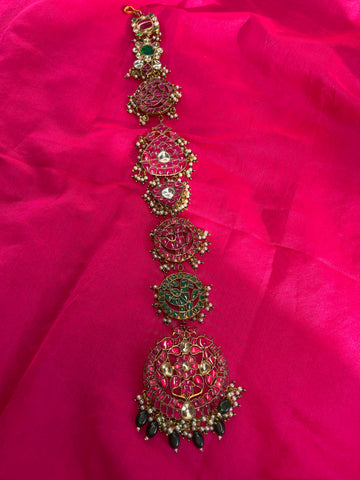 Kundan Bridal Jada Billai-Hair Braid