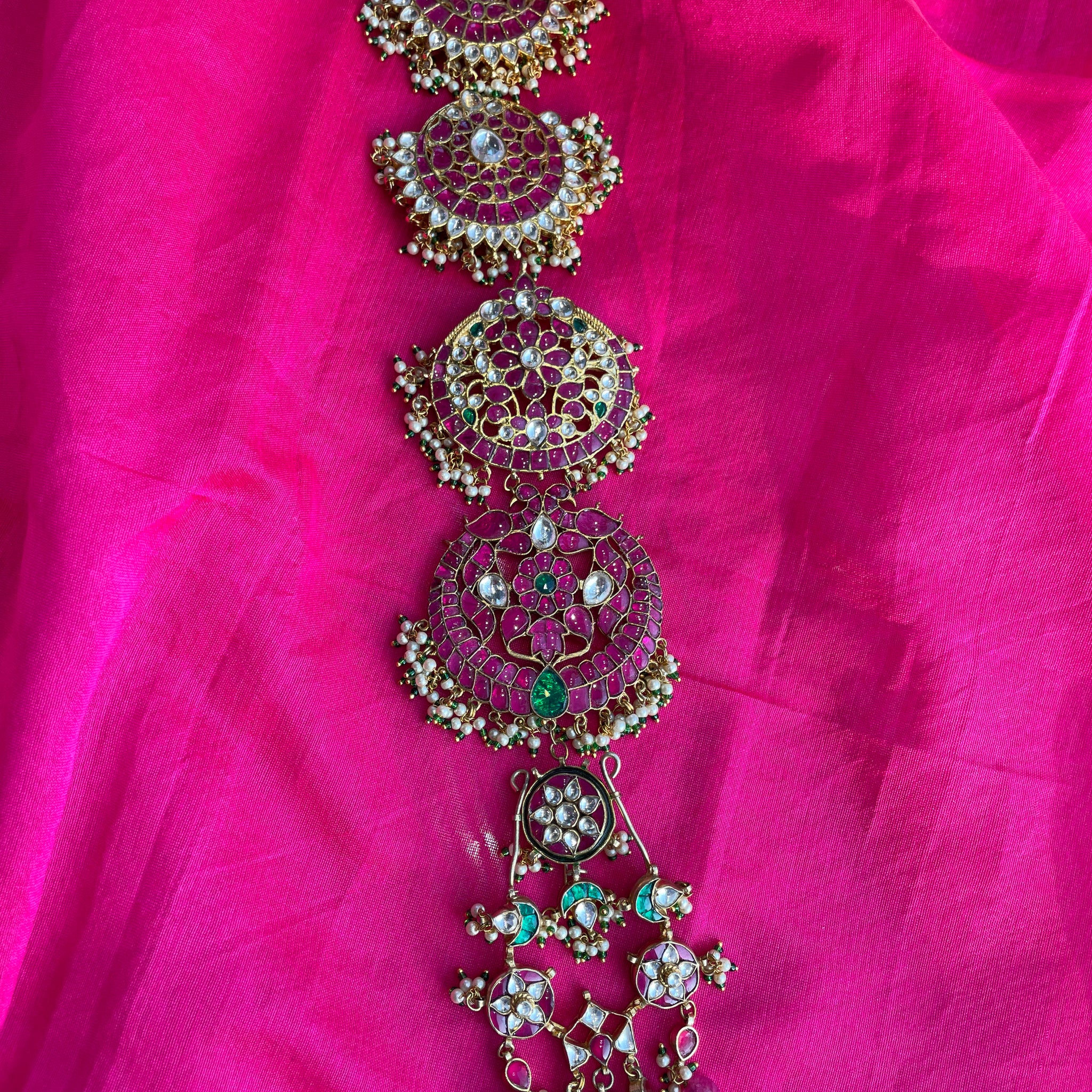 Kundan Ruby Jhumuka Jada Billa
