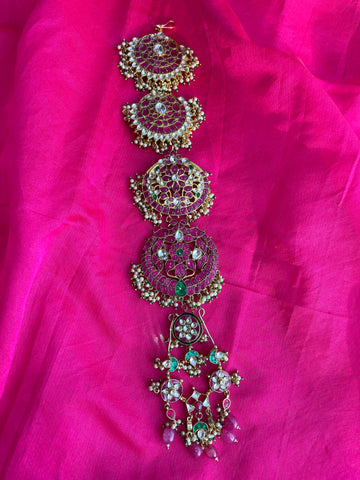 Kundan Ruby Jhumuka Jada Billa