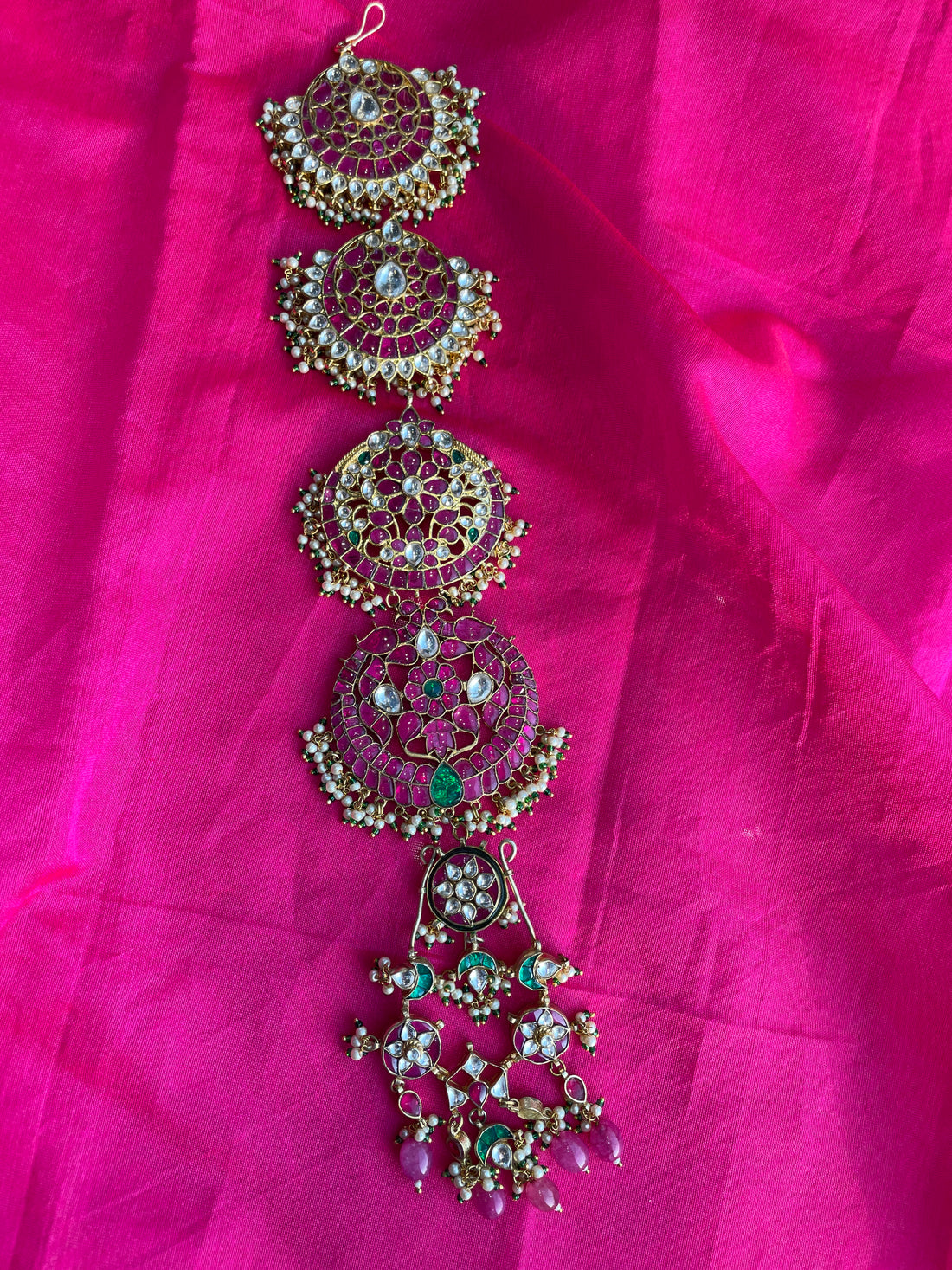 Kundan Ruby Jhumuka Jada Billa