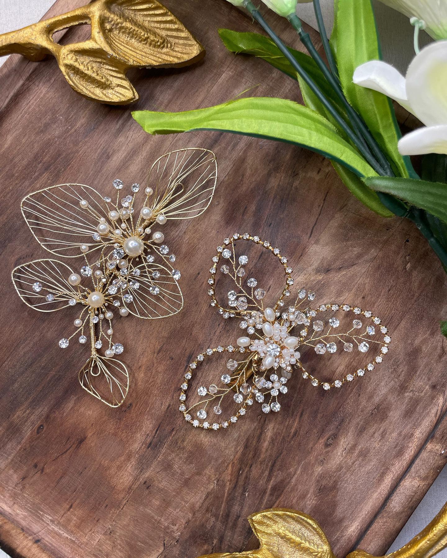 Gold Wedding Hair Comb