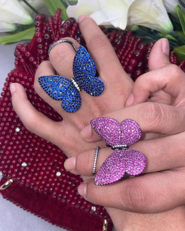 Movable Butterfly Ring
