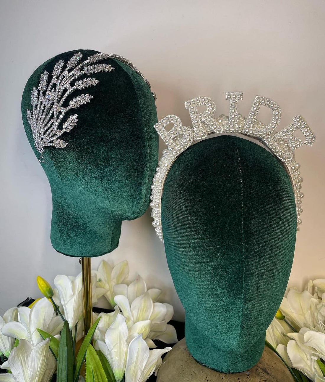 Bride pearl headband
